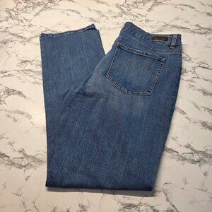 Lee Classic Fit Size 16 Medium Wash Denim Blue Straight Leg Jeans